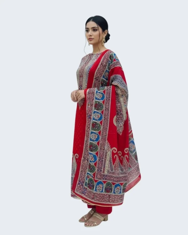 Lahori Mirror Stone Three Piece